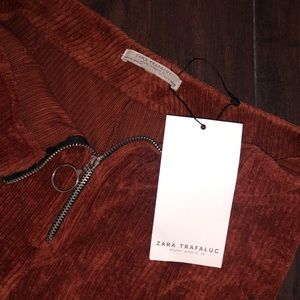 Zara Cropped Bell Bottoms